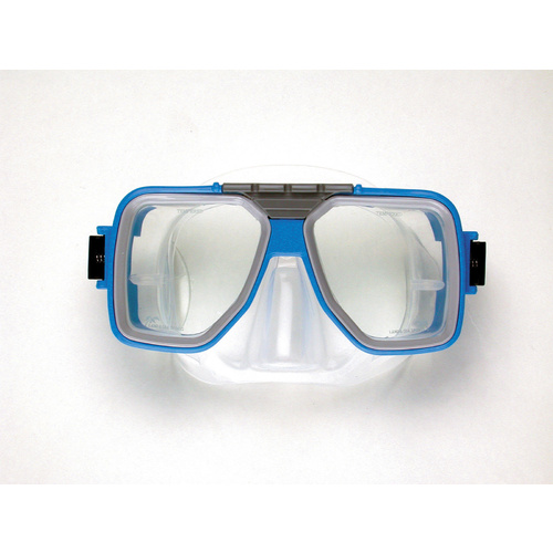 LAND & SEA DIPLOMAT TWIN LENS CLEAR SILICONE MASK - QUALITY SILICONE RUBBER