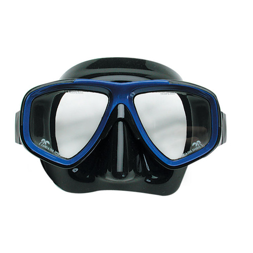 LAND & SEA ARISTOCRAT TWIN LENS BLACK SILICONE MASK- QUALITY SILICONE RUBBER