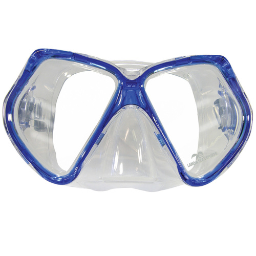 LAND & SEA RESORT TWIN LENS MASK & SNORKEL SET - BLACK OR CLEAR