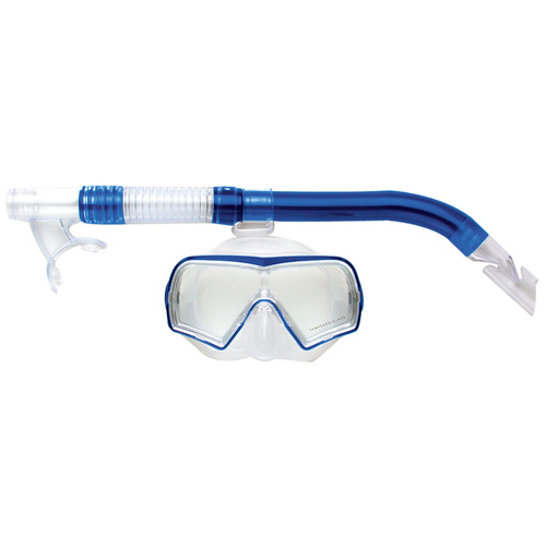 LAND & SEA HAYMAN SILICONE MASK & SNORKEL SET - WIDE ANGLE TWIN LENS SET