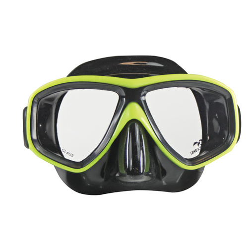 LAND & SEA CLEARWATER BLACK SILICONE MASK & SNORKEL SET - GREAT VALUE SET