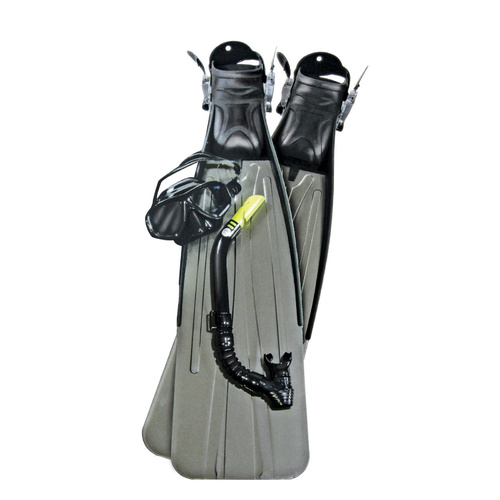 LAND & SEA MARLIN SNORKEL, MASK & FINS SET - 4 PIECE SET - MULTIPLE SIZES