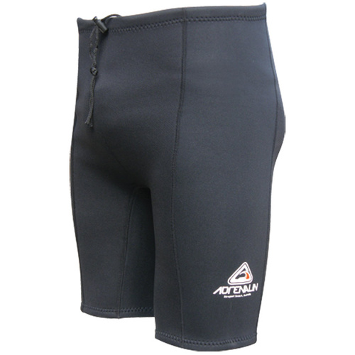 LAND & SEA JUNIOR 2MM NEOPRENE FLATLOCKED SHORTS - BLACK