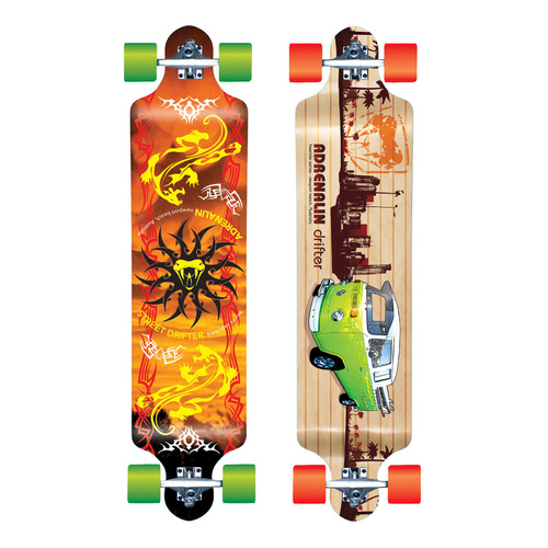 ADRENALIN FREERIDER 38" DRIFTER HIGH SPEC SKATEBOARD - 2 DESIGNS AVAILABLE
