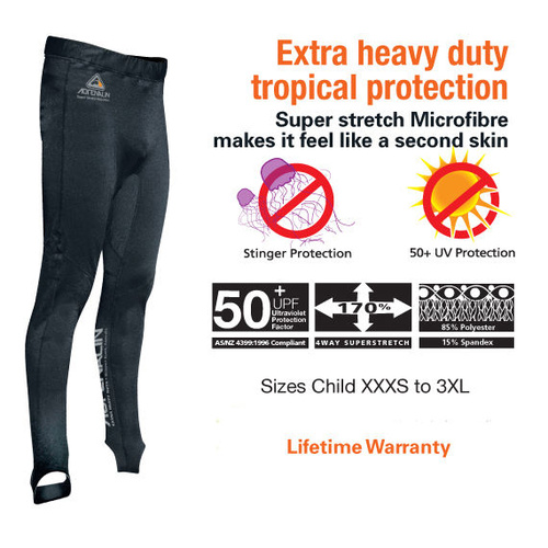 LAND & SEA ADULT BODYSHIELD MICROFIBRE LONGPANTS- UPF50+ PROTECTION