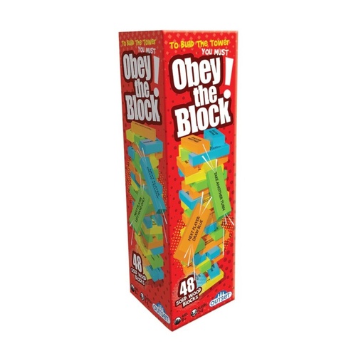 Outset Media Obey the Block Crazy Stacking! 2-6 Players Ages 8+