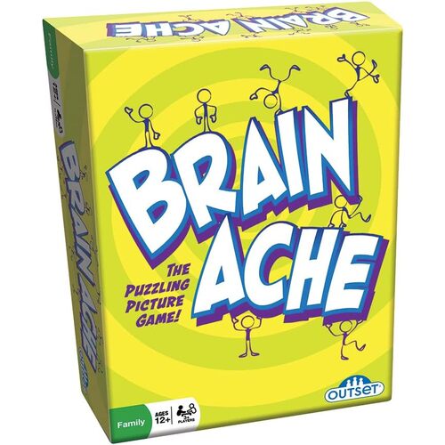 Outset Media Brain Ache Puzzling Picture Game 3+ Players Ages 12+ (OUT10971)