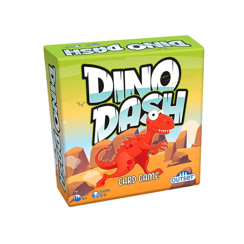 Outset Media Dino Dash Card Game 2-6 Players Ages 4+ (OUT11602)
