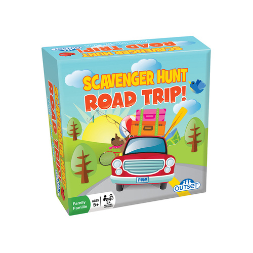 Outset Media Scavenger Hunt Road Trip Card Game 2+ Players Ages 5+ (OUT11603)
