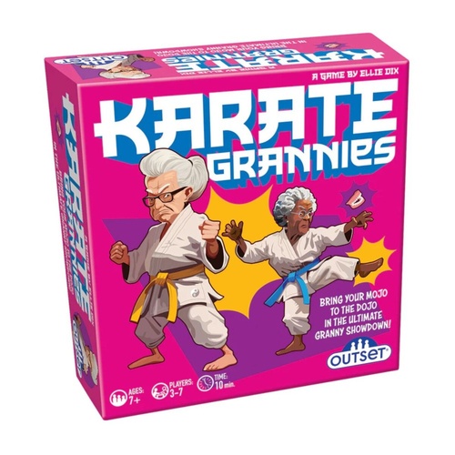 Outset Media Karate Grannies Showdown Card Game 3-7 Players Ages 7+