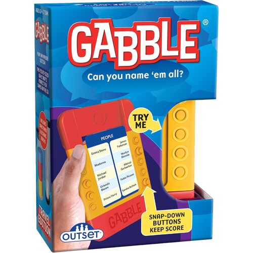 Outset Media Gabble Can You Name Em All Travel Edition Card Game (OUT11700)
