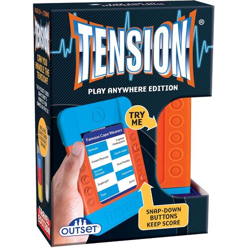 Outset Media Tension Travel Edition Card Game 2-Teams Ages 12+ (OUT11701)