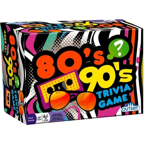 80'S & 90'S TRIVIA CARD GAME (OUT13337)