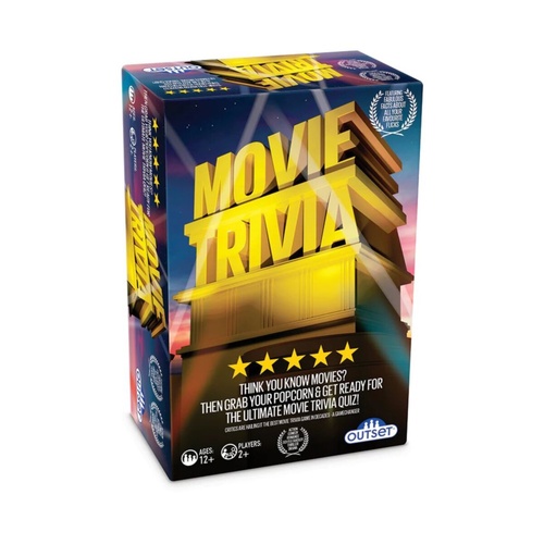 Outset Media Movies Trivia Game 2+ Players Ages 12+