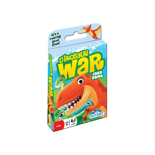 Outset Media Dinosaur War Card Game 2-Players Ages 4+ (OUT19148)