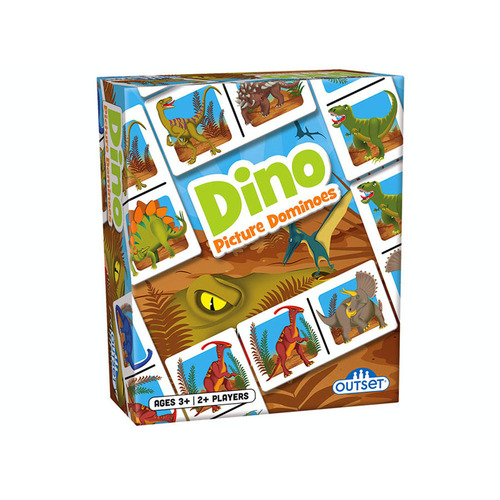 Outset Media Picture Dominoes Dino Game 2+ Players Ages 3+ (OUT19209)