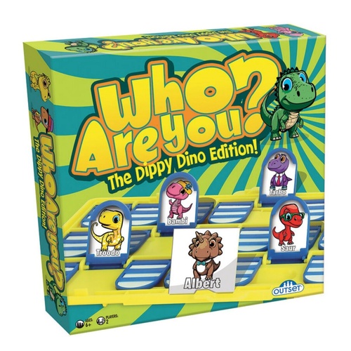 Who Are You? The Dippy Dino Edition Board Game 2-Players Ages 6+