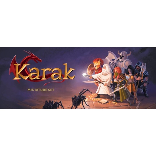 Karak Miniatures Set Fantasy Adventure Figure Board Game 2-5 Players Ages 7+