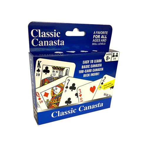 Canasta Card Game Classic Edition 2-8 Players Ages 8+ (PC201383)