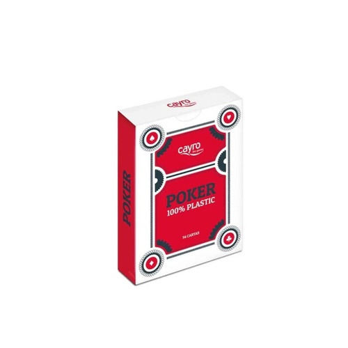 Cayro 100% Plastic Playing Cards Poker Size Durable Casino Game Deck