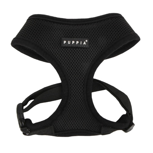 Puppia Soft Polyester Adjustable Dog Harness Black XL