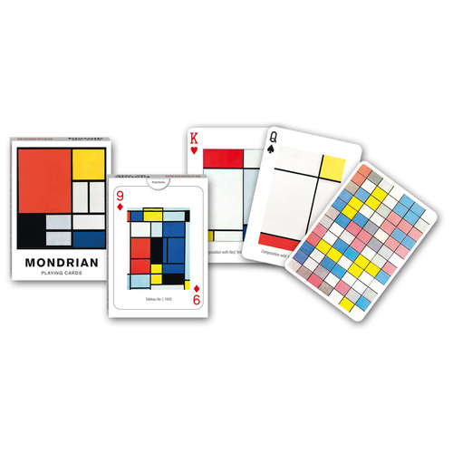 Piatnik Mondrian Collectors Poker Playing Cards Single Deck (PIA1710)