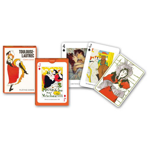 Piatnik Toulouse-Lautrec Poker Playing Cards Single Deck (PIA171512)