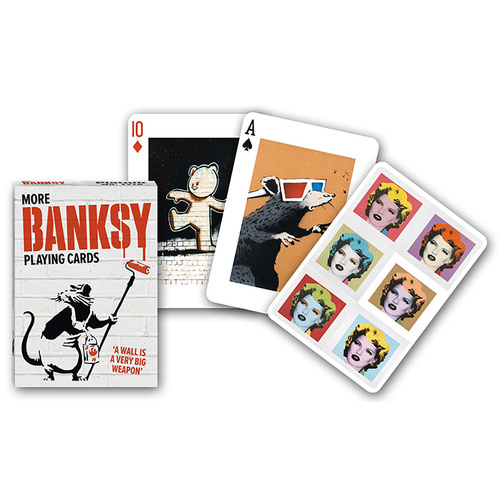Piatnik More Banksy Poker Playing Cards Single Deck (PIA1716)
