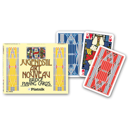 Piatnik Jugendstil Art Nouveau Playing Cards Double Deck (PIA2136)