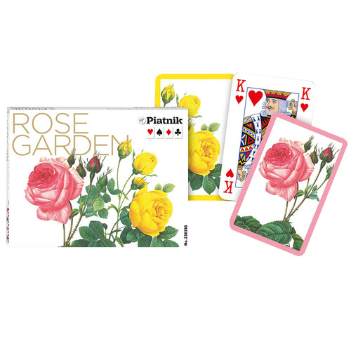 Rose Garden Bridge Double Deck Playing Card Game (PIA2383)