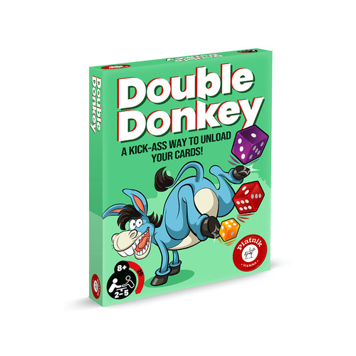 Piatnik Double Donkey Kick-Ass Card Game 2-5 Players Ages 8+ (PIA752407)