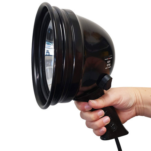 Powa Beam Hand Held Spotlight Searchlight QH 100W 175mm / 7" (PL175)