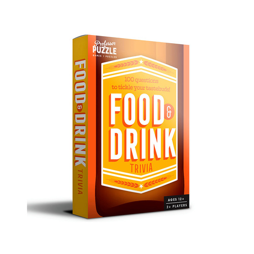 Professor Puzzle Food & Drink Trivia Card Game 2+ Players Ages 12+ (PRO208730)