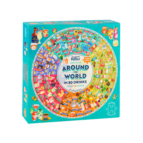 Professor Puzzle Around the World in 80 Drinks Jigsaw Puzzle 1000pcs (PRO219651)