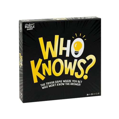 Professor Puzzle Who Knows Trivia Game 2-8 Players Ages 12+ (PRO219729)