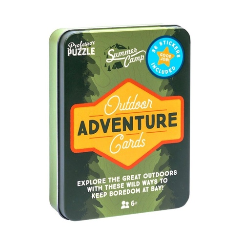 Professor Puzzle Outdoor Adventure Cards incl 36 Stickers