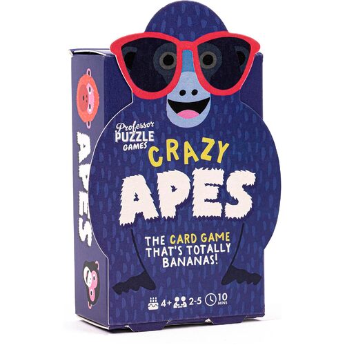 Professor Puzzle Crazy Apes Card Game 2-5 Players Ages 4+ (PRO230625)