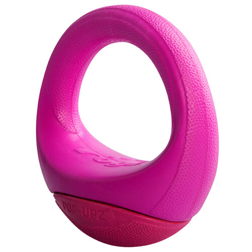 Rogz Pop-Upz Self-Righting Interactive Dog Toy Pink 14cm