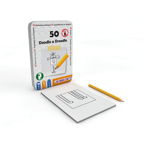 The Purple Cow 50 Doodle A Droodle Family Game for Ages 5+ (PUR133965)
