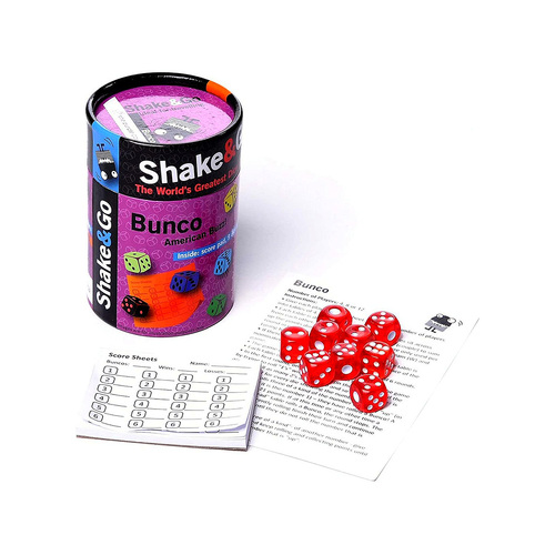 The Purple Cow Shake & Go Bunco American Buzz Dice Game (PUR368774)