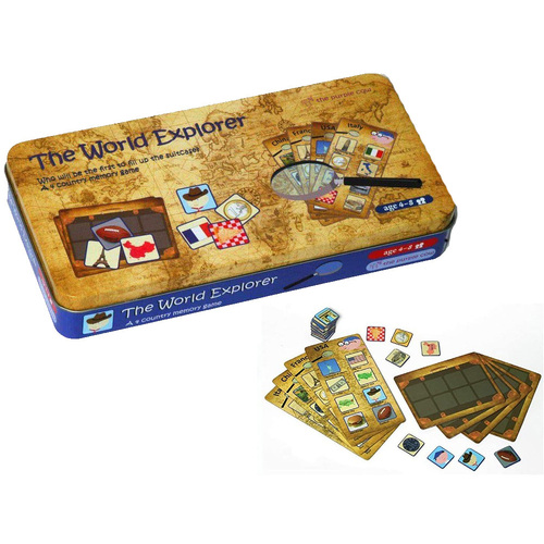 The Purple Cow The World Explorer Country Memory Game for Ages 4-8 (PUR890148)