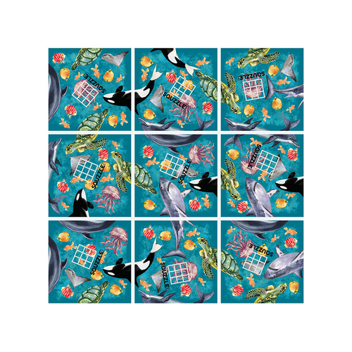 Fun Squared Games Squzzle Ocean Life Brain Teaser Puzzle (PZ899021)