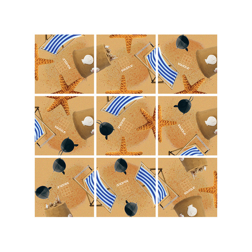 Fun Squared Games Squzzle At the Beach Brain Teaser Puzzle (PZ899144)