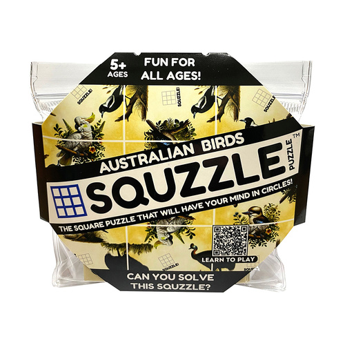 Fun Squared Games Squzzle Australian Birds Brain Teaser Puzzle (PZ899403)