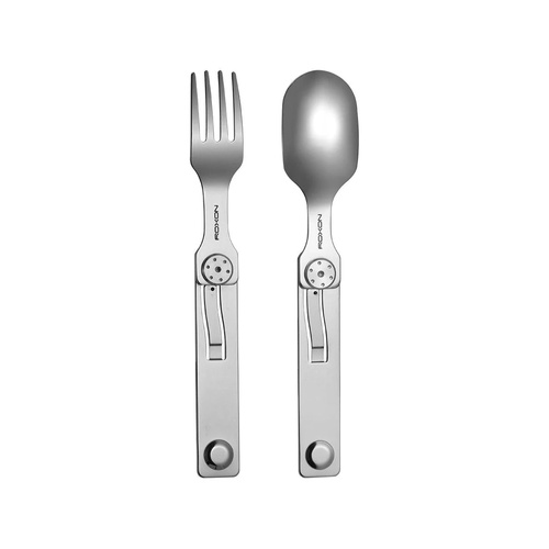Roxon 2-in-1 Magnetic Durable Stainless Steel Camp Cutlery Set (R-C2)