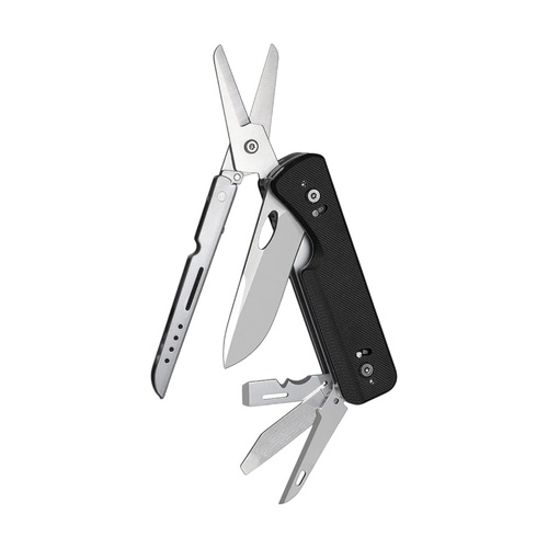 Roxon Flex Shears 14-in-1 Multi-Tool Detachable Belt Clip Black