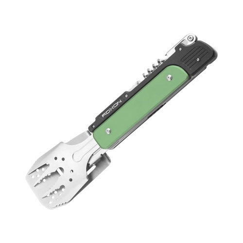 Roxon 6-in-1 Detachable BBQ Durable Stainless Steel Multi-Tool Green