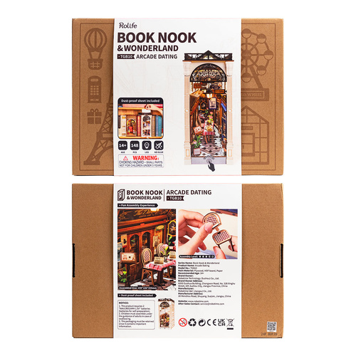 Rolife Arcade Dating DIY Book Nook Kit TGB10 148 Pieces