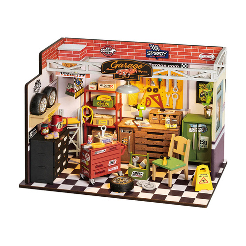 Robotime Rolife DIY Mini House Garage Workshop Miniature Kit (ROB120356)