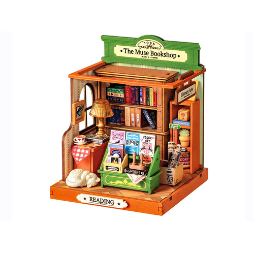 Robotime Rolife DIY Mini House Muse Bookshop Miniature Kit (ROB121278)